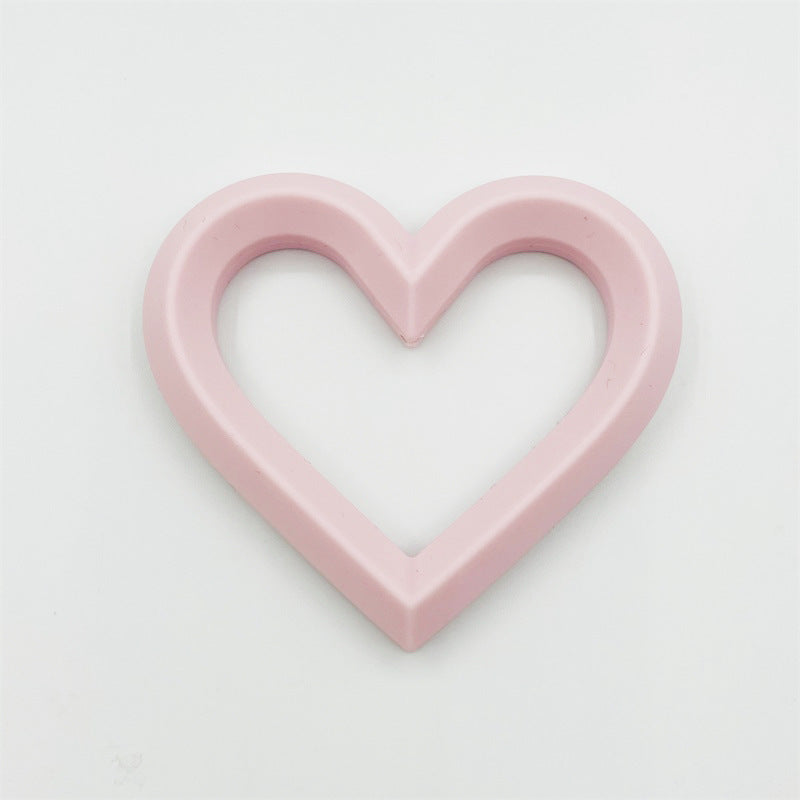 Wholesale 3PCS 71*80CM Silicone Heart Beads Teether